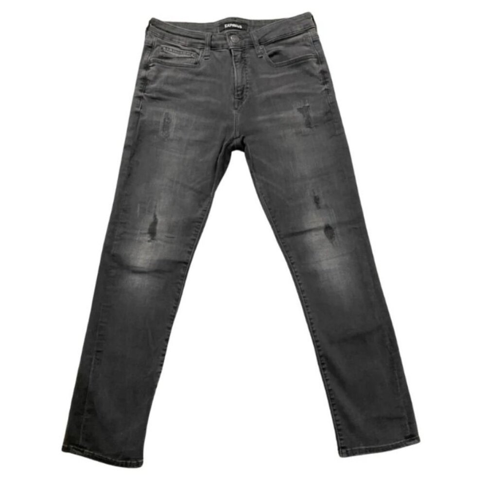 Levi's 512 Slim Taper Black Gray Denim Jeans 32x30